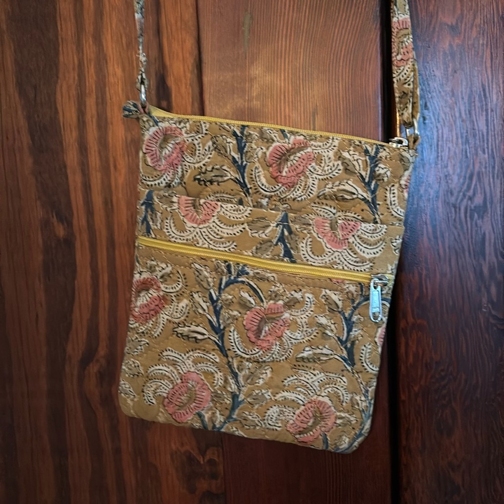 New Fabric Crossbody Purse - Green Jute